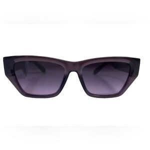 New Quay Australia No Apologies Clear Purple / Purp Lens sunglasses